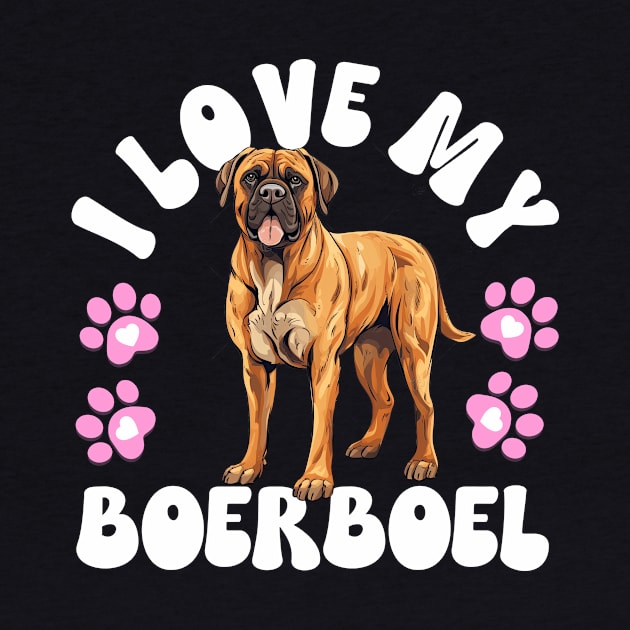 I Love My Boerboel by The Jumping Cart